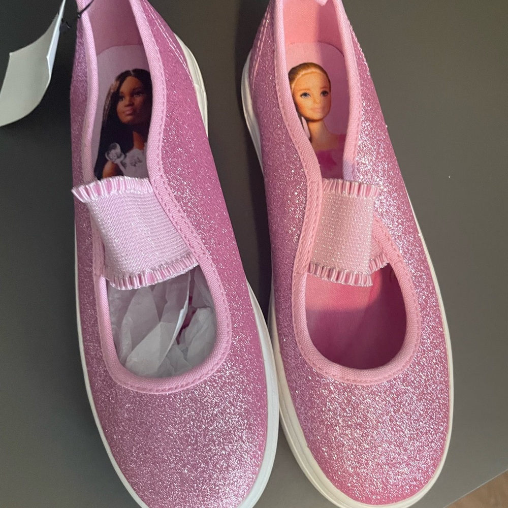Barbie Pink Sneakers with Logo and Canvas Upper